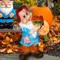 Фигура садовый Гном с овощами полистоун высота 70 см F03130 - фото 84938