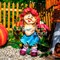 Фигурка декоративная Девочка кокетка полистоун высота 70см F03182 - фото 86287