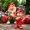 Фигура садовая Гном девочка клубничка F08195 - фото 86359
