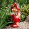 Фигура садовая Гном девочка клубничка F08195 - фото 86360