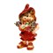 Фигура садовая Гном девочка клубничка F08195 - фото 86361