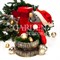 Кашпо садовое фигура Крыс с кадкой спереди 47 см F08681 - фото 86429