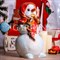 Фигура декоративная Снеговик девочка высота 65см F07054 - фото 86595