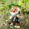Фигура декоративная Гном с рогаткой для сада F08037 - фото 86619